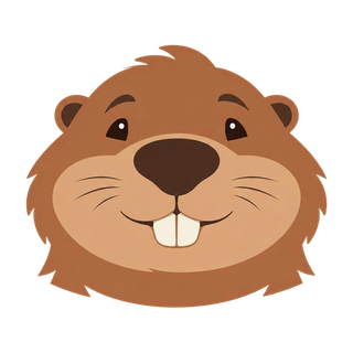 Kastor, the KastorFlow beaver, smiling